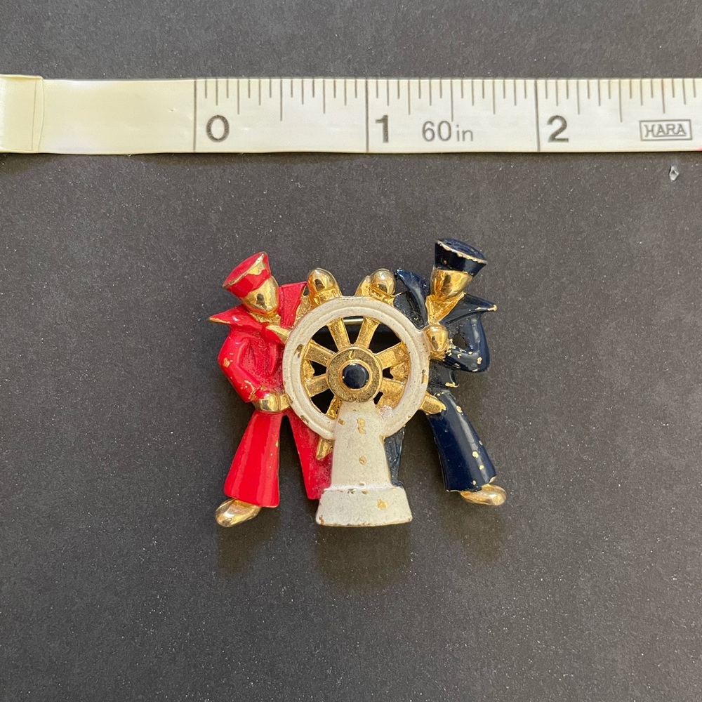 Antique Statement Nautical Brooch - image 3